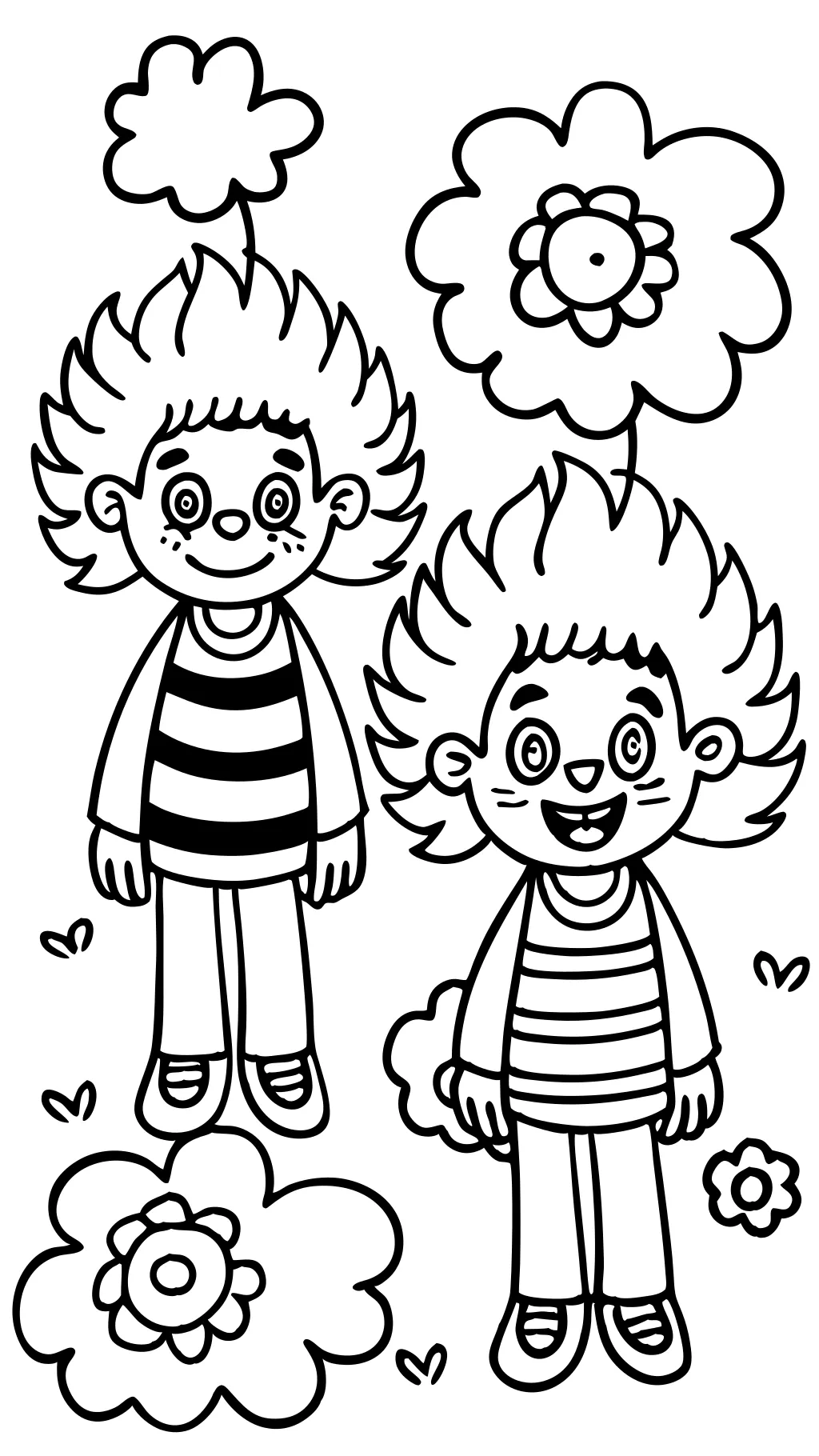 thing one and thing two coloring pages